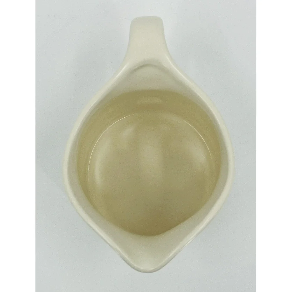 Pfaltzgraff Naturewood Ceramic Gravy Pitcher Ivory 24 oz Garden Herbs 4
